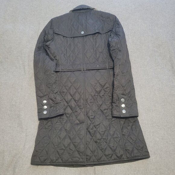 Women's Burberry Quilted Long Trench Coat - Picture 3 of 6